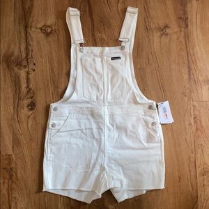 Calvin Klein Overall Shorts (White)